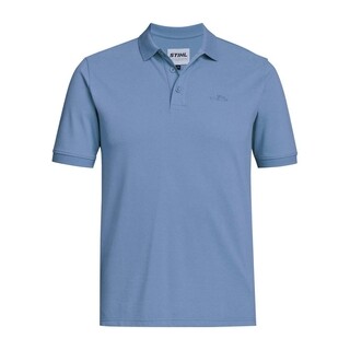 Image of STIHL Poloshirt Icon Blue Blauw - maat M